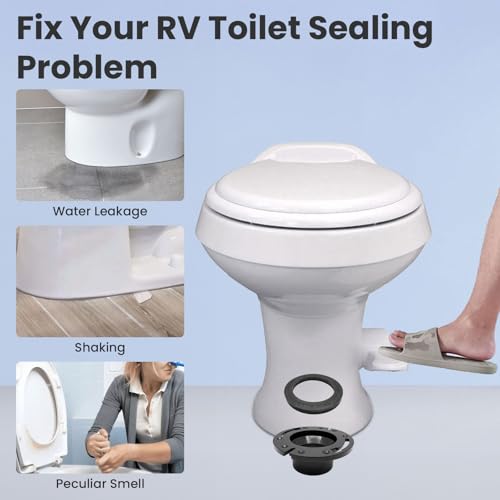 Image of 385345892 34120 Waste Ball Seal Kit For 300 310 320 RV Toilet Seal Replaces | 385345892 3 Inch Socket Floor Flang 34120 Waste Ball Seal Kit 385311658 Rv Toilet Seal