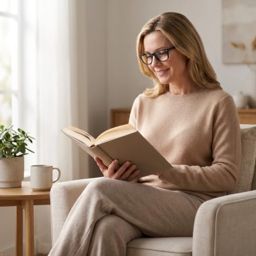 Image of Eyekepper Reading Glasses Men, Readers for Women, 3.50 Stylish Black
