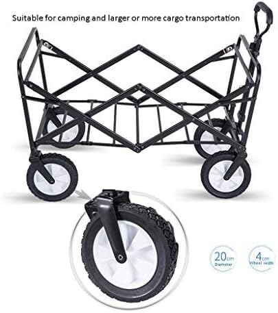 Einkaufswagen, faltbar, Gartenwagen, Allzweckwagen für Camping, Strand, Supermarkt – vielseitig einsetzbar beim Einkaufen und im Freien, einfache Lagerung und Transport – Bild 5