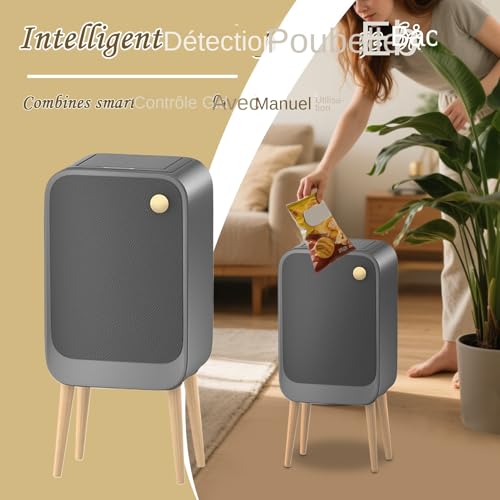 Cubo de basura automático de cocina con sensor para tirar desperdicios con las manos ocupadas 3