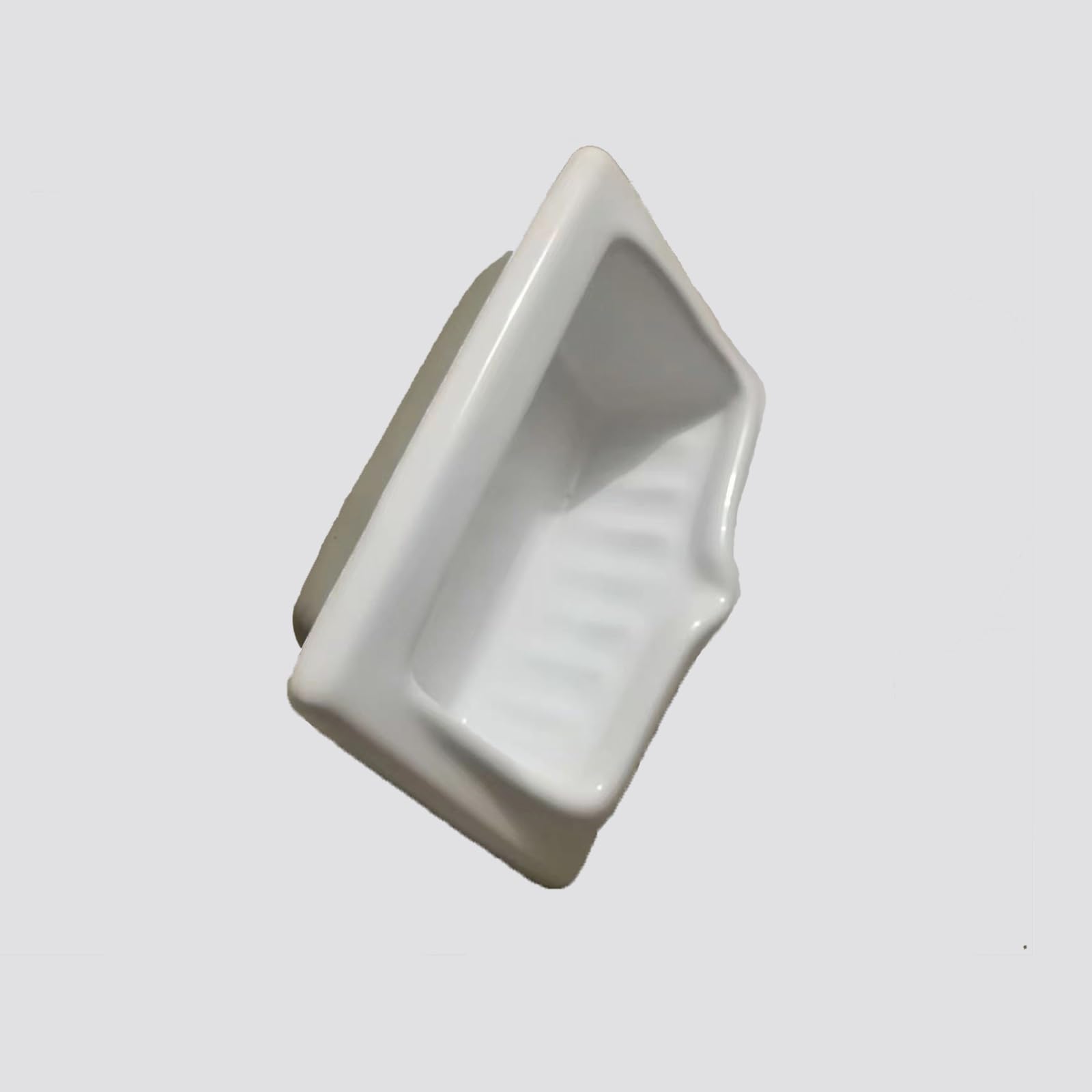 Biała ceramiczna mydelniczka pod prysznic - wpuszczana mydelniczka nie rdzewieje i odporna na pleśń łatwa do czyszczenia idealna do ścian kafelkowych półka na mydło A-666