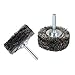 Stainless Steel Wire Wheel Heavy Duty 50mm Diameter Industrial Rusts Paint Removal Tool for Metal and Grinding Thick Stainless Steel Wire Wheel for Heavy Duty Grinding