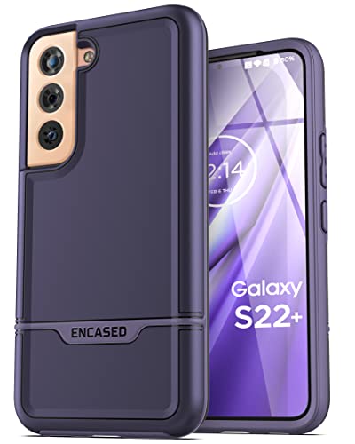 ENCASED Rebel Series for Samsung Galaxy S22 Plus Case, Protective Heavy Duty Phone Case for Samsung S22+ (Black)