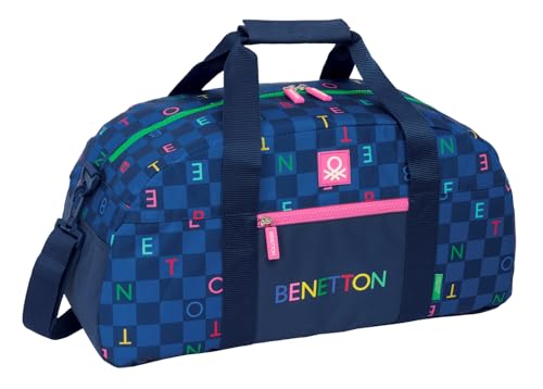 SAFTA Benetton DAMERO - Bolsa de Deporte, Mochila, Ideal para Niños de Diferentes Edades, Cómoda y Versátil, Calidad y Resistencia, 50x26x20 cm