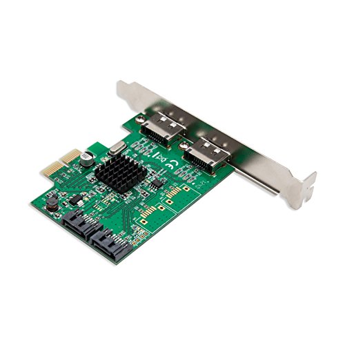 Syba SATA III - Scheda PCI-e 2.0x a 2 porte eSATA
