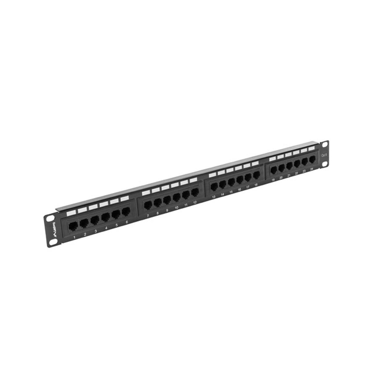 LANBERG Patch Panel 24 Port 1U, Cat. 6, Noir