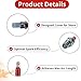 High Performance D8TC Iraurita Spark Plug 3 Electrode Replacement for CG 125cc 150cc 200cc 250cc Gasoline Engine 4 Stroke CF250 D8TC D8RC D8RTC Dirt Bike Go Kart Moped Scooter ATV Motorcycle 2Pcs