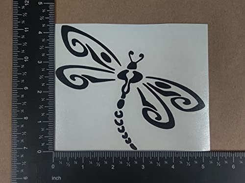 Image of Dragonfly Decals 4 Pack (Black, Large ~5 inch)