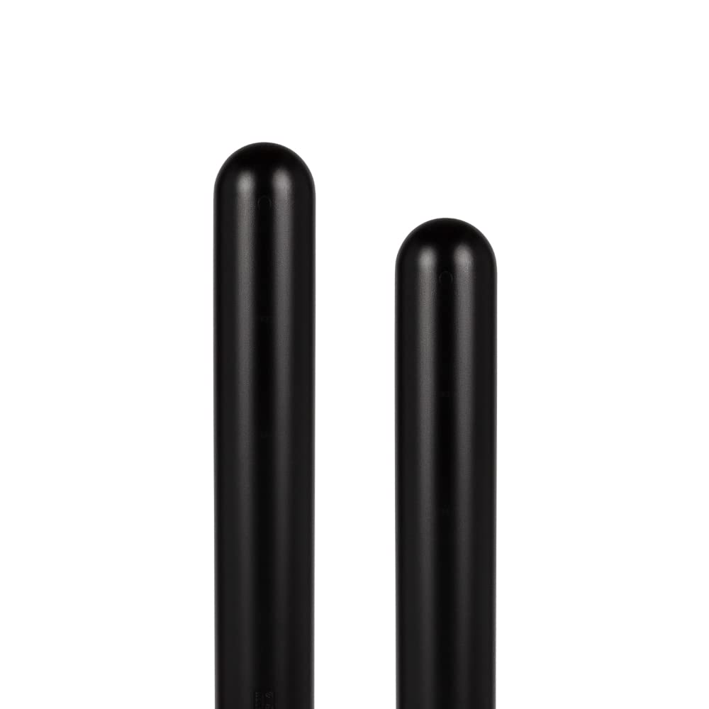 BollardGard 4" x 52" 2-Pack Round Top Bollard Cover - Innoplast (Black No Tape)