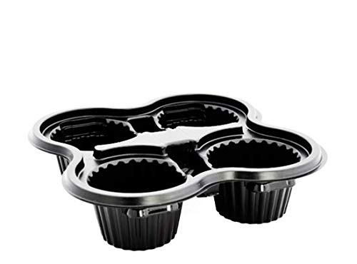 KOFFEEPAK 4 BASE PZ.50 NERO VASSOI PER ASPORTO CAFFE'