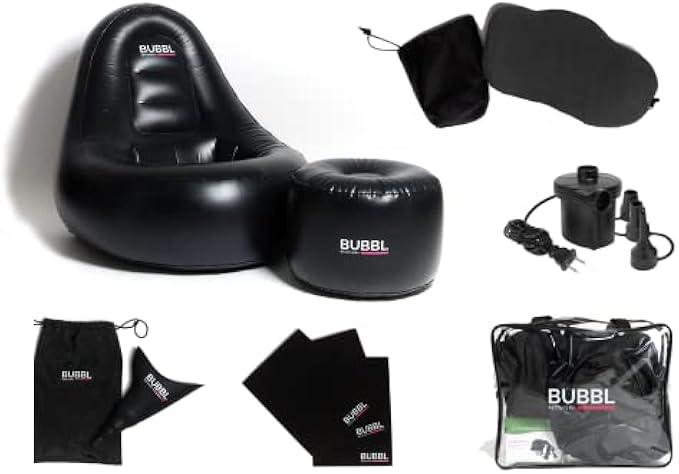 BUBBL Recovery - BBL Chair - Care Package Bundle After Surgery Supplies - Lipo Foams - Sleeping Pillow - Portable Urinal - Electric Air Pump Included