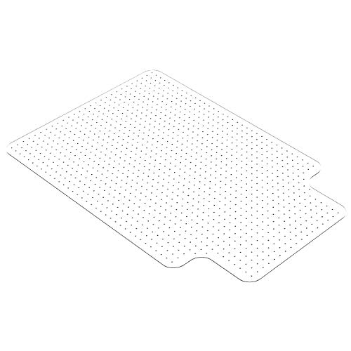 HOMEK Tapis de chaise de bureau pour moquette, 76,2 cm x 122 cm, transparent pour tapis à poils longs, glisse facile pour chaises Cover