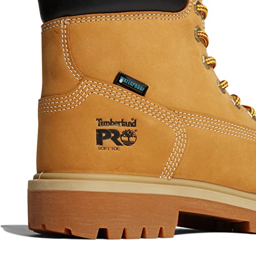Timberland PRO Women's Direct Attach 6 Inch Soft Toe Insulated Waterproof Industrial Work Boot, Wheat, 10 M