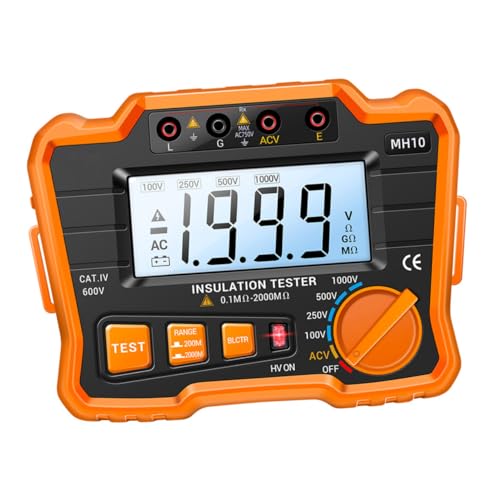 Tester di resistenza di isolamento lcd: funzione di rilascio automatico della tensione, tensione di uscita nominale variabile, può essere utilizzato per misurare di isolamento di varie apparecchiature elettriche e materiali isolanti come , interruttori, elettrodomestici, ecc., megaohmetro elettronico