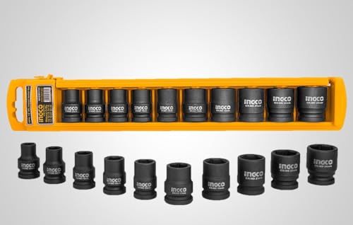 Image of Ingco 10 Pcs 1 /2 inch DR. Impact Socket Set, HKISSD12101
