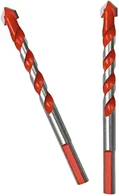 2 Brocas Multimaterial Diamantada 10mm, Fura Tudo, Madeira Metal Concreto Cerâmica, Revestimento Titânio, 2 Peças