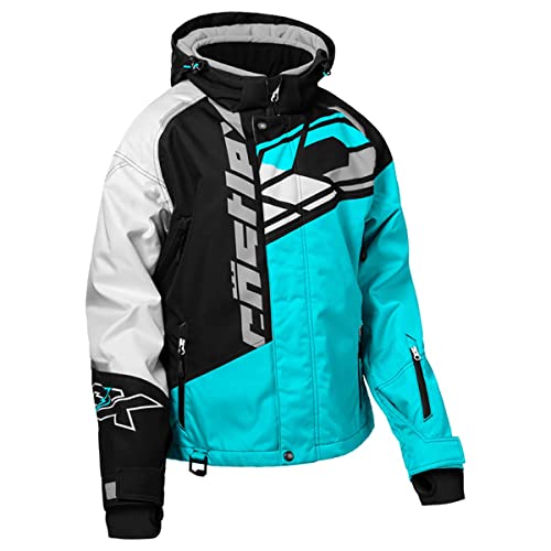 Castle X Women's Code G4 Snowmobile Jacket (Turquoise/Black/White - Medium)