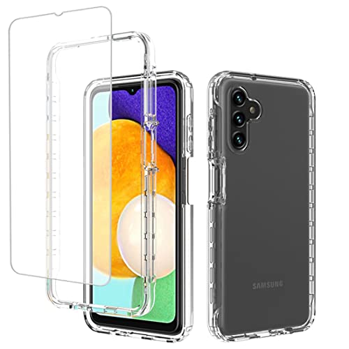 Coque Galaxy A13 5G anti-rayures transparente avec vitre en verre trempé