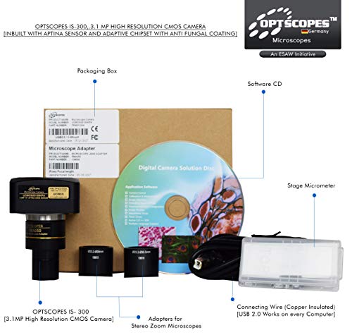 Image of ESAW Optscopes Supreme 40x-2000x Digital Microscope with 3.1 MP IS-300 CMOS Camera for Pathology, Research and Teaching