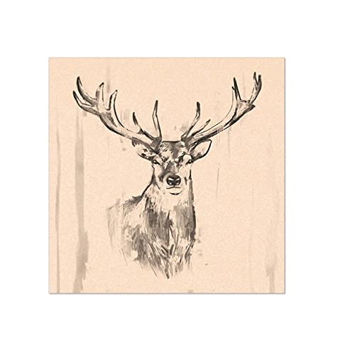 Tovaglioli di cervo naturale, 33 x 33 cm, 20 pezzi a 3 strati, ecologici e certificati FSC® + Nordic Eco Label Svanen