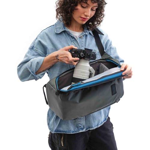 Image of Tenba Solstice v2 16L Sling Bag for DSLR and Mirrorless cameras and lenses, including supertelephoto zooms - Gray (636-433)