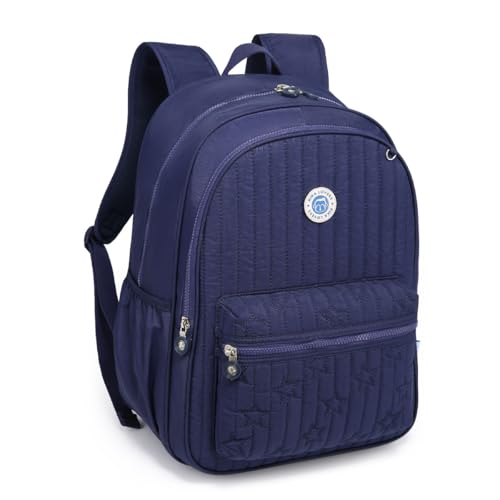 Mochila Escolar Feminina Kika Juvenil Adulta Grande Trabalho (Azul)