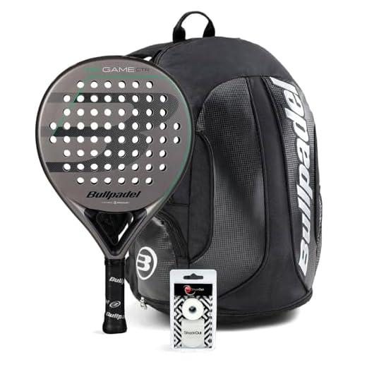 Reseña ▶ Bullpadel Game Control 🏸 Pack Pala de Pádel Bullpadel Game Control Gris + Mochila Bullpadel Avant + Protector y Overgrip ShockOut, Pala Pádel Redonda y Ligera, de Balance Bajo, Precisión y Control, Mochila Varios Bolsillos