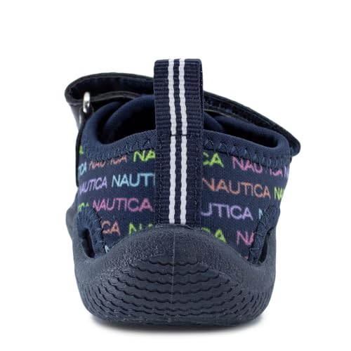 Image of Nautica Kids Water Shoes for Boys Girls Toddler Quick Dry Swim Shoes Aqua Socks Beach Pool Closed Toe Barefoot Summer Watershoes for Toddlers Size 5-12