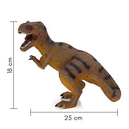 Image of Realistic T Rex Dinosaur Animal Figure for Kids Real Textured Dinosaurs Toy (Sqatting Tyrannosaurus 22 VF