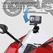 PULUZ Motorcycle Windshield Mount Clip for GoPro/DJI/Insta360 Camera - Durable Aluminum Alloy, Quick-Release Design, Secure Silicone Grip, First-Person View (FPV) Shooting, with 1/4