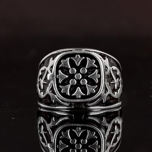 Sterling Silver Hidden Compartment Ring for Men - 925 Silver Poison Box Ring, Unique Secret Storage Jewelry2