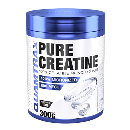 Quamtrax Nutrition - Pure Creatine - 300 gr - Potencia, recuperación y máxima absorción