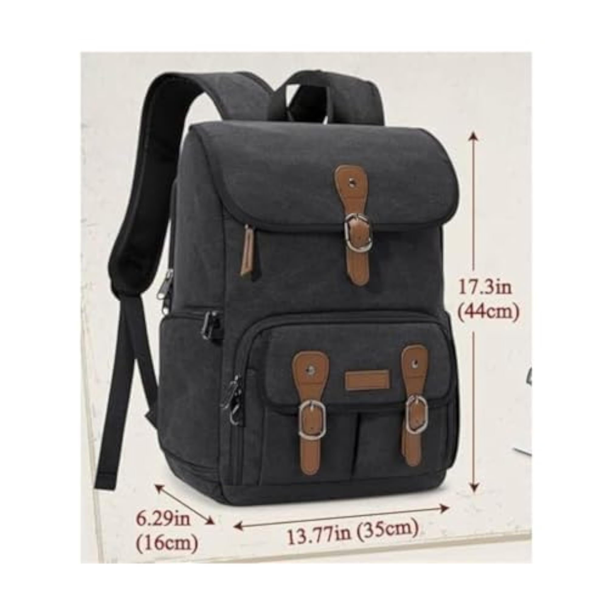 Water Resistant Camera Backpack with Customizable Dividers