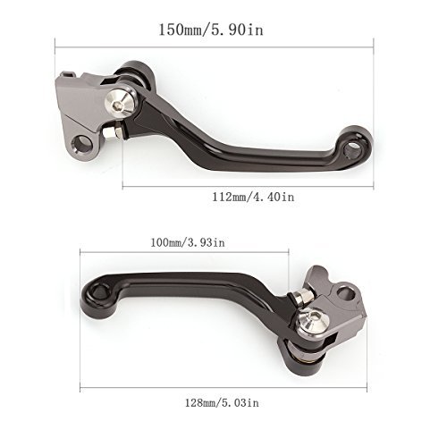 Fxcnc Cnc Dirt Bike Pivot Brake Clutch Levers Compatible With Cr80R Cr85R 98-07, Cr125R Cr250R 92-03, Crf150R Crf 150 R 2007-2022, Crf450R 02-03, Cr500 92-01, Crf125F 14-2020, Xr400 Xr250 96-04 #TOP1