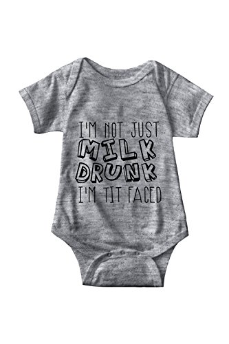 Sarcastic ME I'm Not Just Milk Drunk I'm Tit Faced Unisex Infant Onesie Funny Hilarious Baby Gift Sarcastic ME I'm Not Just Milk Drunk I'm Tit Faced Unisex Infant Onesie Funny Hilarious Baby Gift