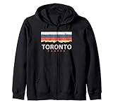 souvenir vintage retrò di toronto canada felpa con cappuccio