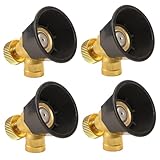 Confezione da 4 ugelli atomizzatori in ottone - Nebulizzatore regolabile per irrigazione ad alta pressione per irrorazione agricola, ugello irrigatore per giardino, prato - Acqua per piante