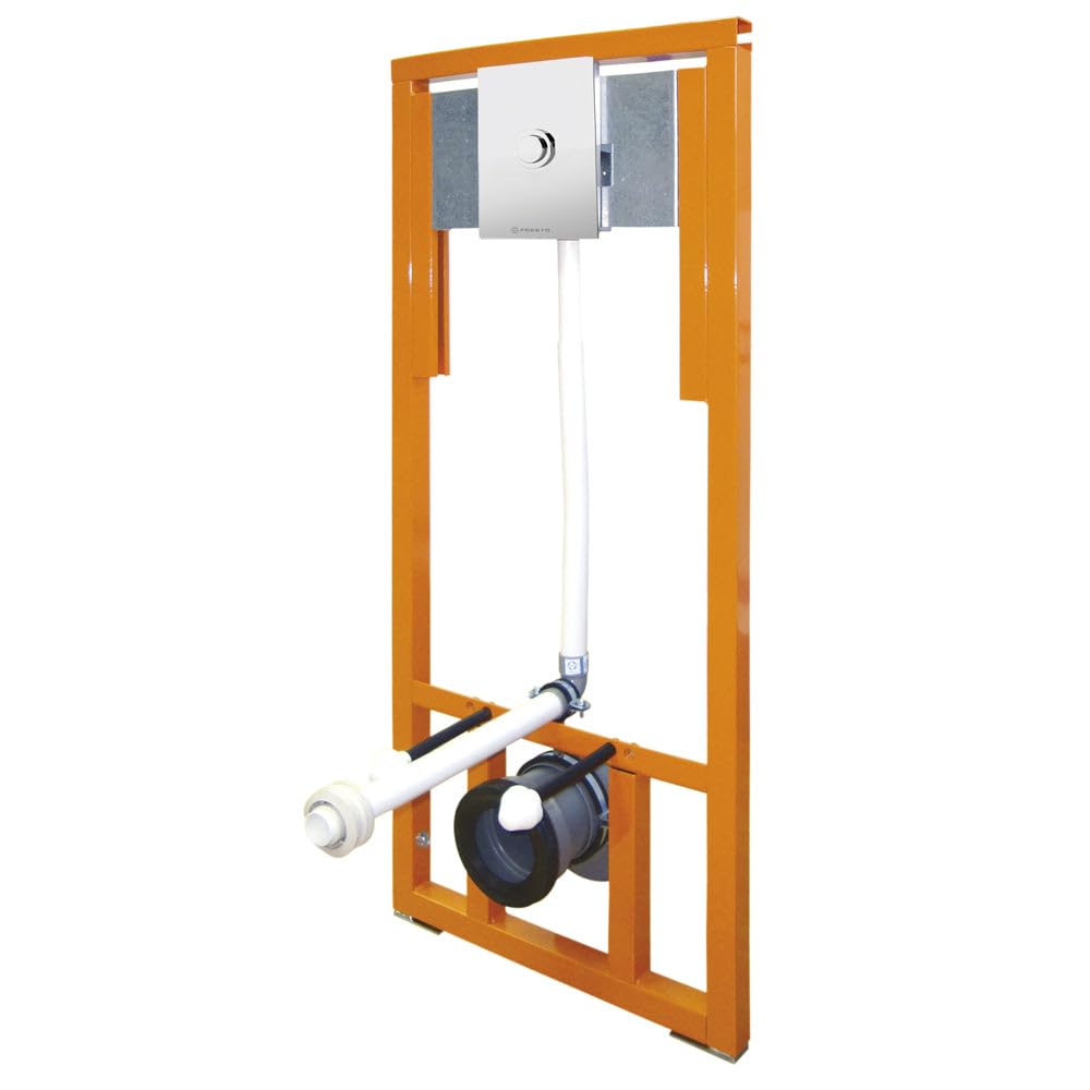 PRESTO 18570PR XT IE 2D Soporte Bastidor Regulable Con Fluxor Cromo Con Llave De Paso