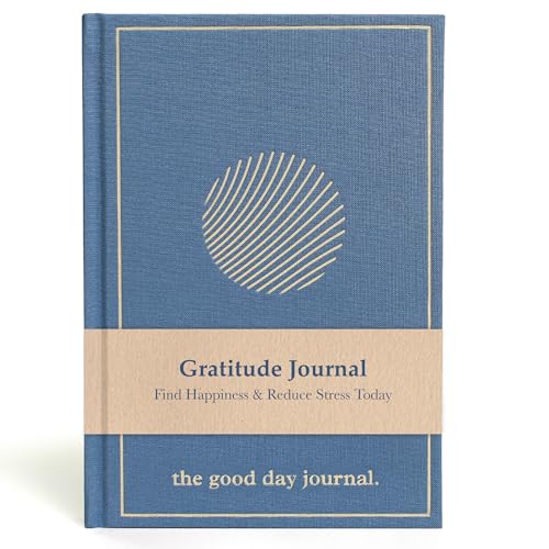 ANECDOTE. Gratitude Journal – The Good Day Journal for Happiness, Mindfulness and Reflection, Feel Happier and Less Stressed, Inspirational Daily Journal for Women & Men - Ocean Blue
