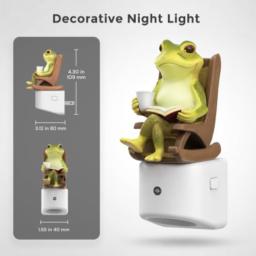 L LOHAS LED Plug-in Night Light for Kids, Cute Frog, 3000K Soft White - image 7