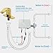 Luxice Touchless Bathroom Sink Faucet,Automatic Sensor Bathroom Faucet Battery Operated for 1 or 3 Hole,Brushed Gold