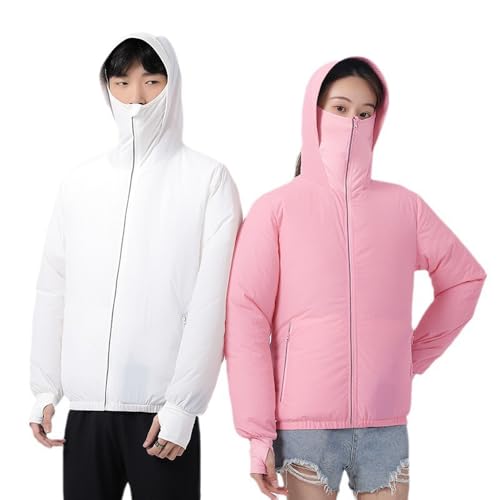 Image of Sun Protective Jacket UPF 50+ Air Conditioner Hoodie Lightweight Cooling Clothes with Fans Stay Cooling in Summer