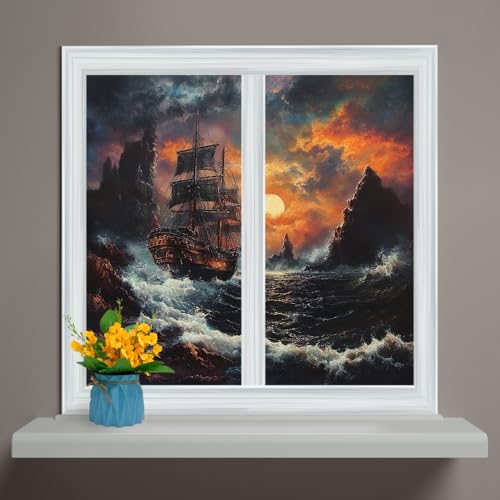 Vinilo decorativo para ventana 2 piezas 27.6 x 47.2 pulgadas miniatura 1