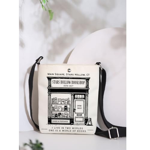 MAOFAED TV Show Inspired Gift, Stars Hollow Bookshop Crossbody Bag for Movie Fans (starhollow bookshop)3