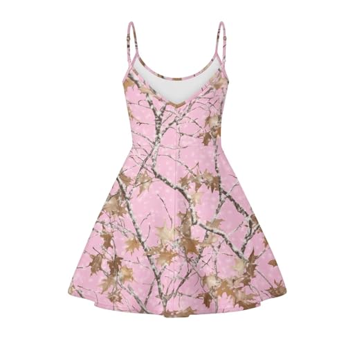 Image of Coloranimal Women's Summer Sleeveless Casual Swing Dresses with Loose Fit Beach Sundress