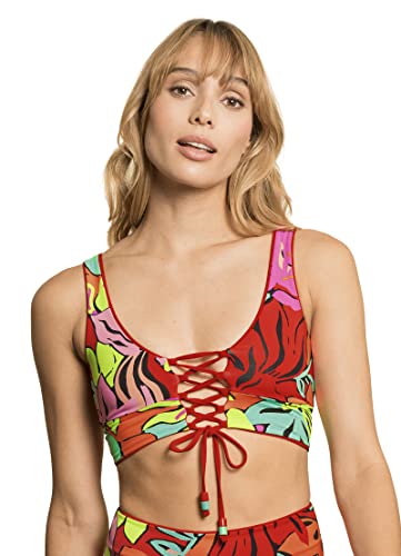 Maaji Womens Long Line Triangle Bikini Top, Red, Large Us #TOP4