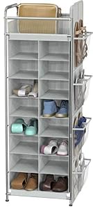 Simple Houseware Schuhständer-Tower-Rack mit Hängetasche, 20 Paar