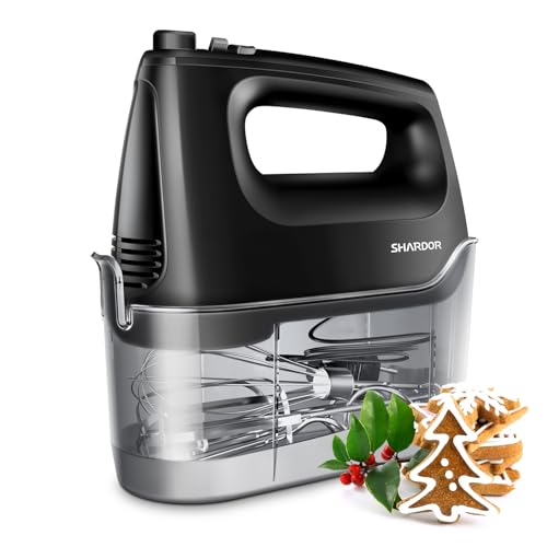 SHARDOR Hand Mixer Electric Whisk, 400W All-Pure Copper Hand Whisk,6 Speed & Turbo Mixer Electric...