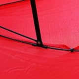 Party Perfecto UMBRELLA HAT - Multi Coloured Sun Rain Umbrella Cap Hand Headwear Rainbow Cap for Outdoor Activities Fancy Dress Accessory (Red) - Image 8