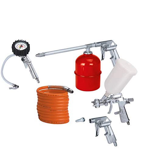 Dirty Pro Toolsโข 5 Piece Air Compressor Kit Spray Gun Air Line Accessories Tools Air Hose